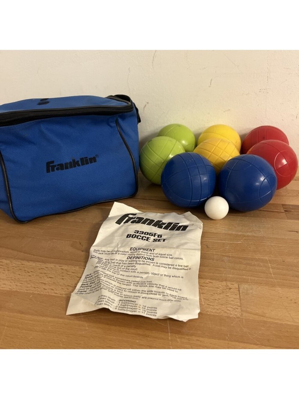 Franklin 3305F6 Bocce Set With Instructions